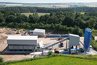 New SiteMix Concrete Batching Plant Delivered to Tillicoultry Quarries 1